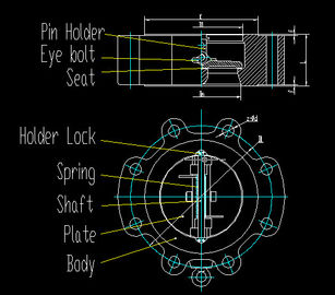 LUG WAFER DOUBLE DISC CHECK VALVE